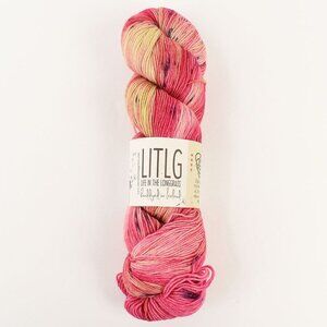 LITLG Fine Sock Yarn SW Merino Nylon 460 Yards 100g Jezebel Colorway